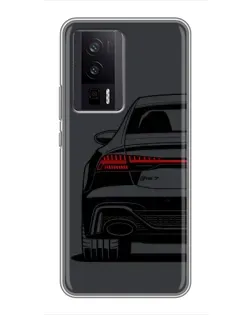 Чехол для Xiaomi POCO F5 Pro с картинкой «Задняя часть Audi — арт» Чехол для Xiaomi POCO F5 Pro с картинкой «Задняя часть Audi — арт»