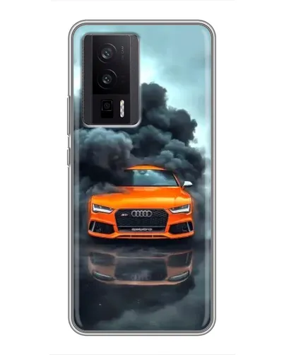 Чехол для Xiaomi POCO F5 Pro с картинкой «Audi в облаках дыма» Чехол для Xiaomi POCO F5 Pro с картинкой «Audi в облаках дыма»