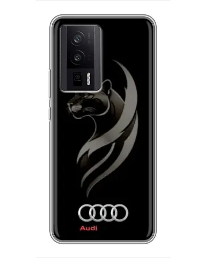 Чехол для Xiaomi POCO F5 Pro с картинкой «Графика — пантера и Audi» Чехол для Xiaomi POCO F5 Pro с картинкой «Графика — пантера и Audi»