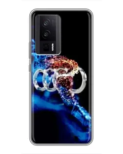 Чехол для Xiaomi POCO F5 Pro с картинкой «Энергия лого Audi» Чехол для Xiaomi POCO F5 Pro с картинкой «Энергия лого Audi»