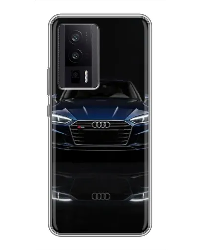 Чехол для Xiaomi POCO F5 Pro с картинкой «Audi — ночное отражение» Чехол для Xiaomi POCO F5 Pro с картинкой «Audi — ночное отражение»
