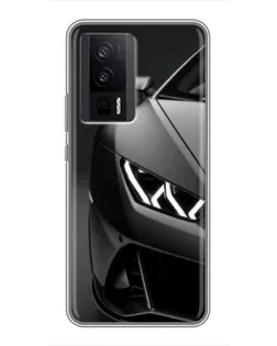 Чехол для Xiaomi POCO F5 Pro с картинкой «Lamborghini фары детализация» Чехол для Xiaomi POCO F5 Pro с картинкой «Lamborghini фары детализация»