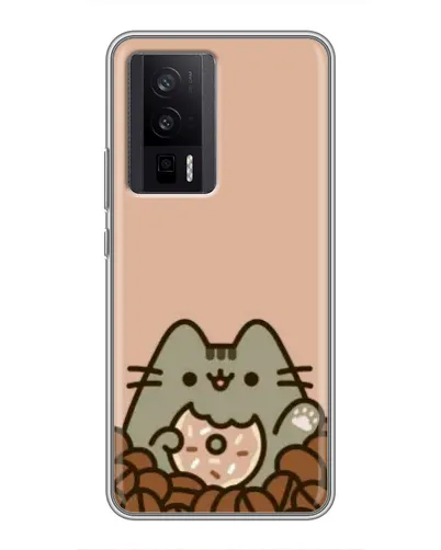 Чехол для Xiaomi POCO F5 Pro с картинкой «Кофейный Пушин» Чехол для Xiaomi POCO F5 Pro с картинкой «Кофейный Пушин»