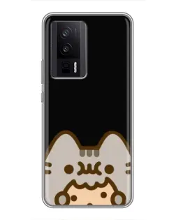 Чехол для Xiaomi POCO F5 Pro с картинкой «Пушин на черном» Чехол для Xiaomi POCO F5 Pro с картинкой «Пушин на черном»