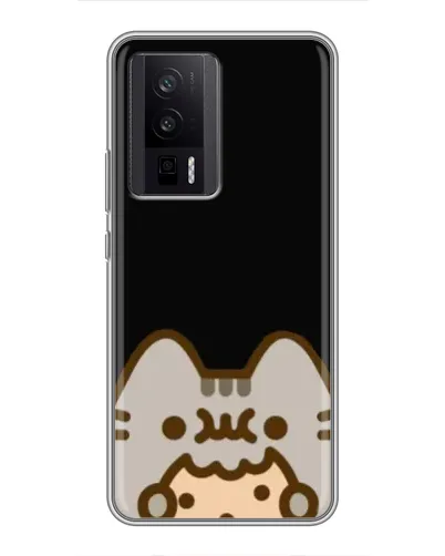 Чехол для Xiaomi POCO F5 Pro с картинкой «Пушин на черном» Чехол для Xiaomi POCO F5 Pro с картинкой «Пушин на черном»