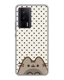 Чехол для Xiaomi POCO F5 Pro с картинкой «Пушин в горошек» Чехол для Xiaomi POCO F5 Pro с картинкой «Пушин в горошек»