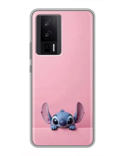 Чехол для Xiaomi POCO F5 Pro с картинкой «Stitch выглядывает»