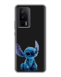 Чохол для Xiaomi POCO F5 Pro з картинкою «Стіч на чорному»