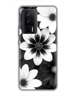 Чехол для Xiaomi POCO F5 Pro с картинкой «Монохромные астры» Чехол для Xiaomi POCO F5 Pro с картинкой «Монохромные астры»