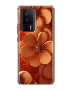 Чехол для Xiaomi POCO F5 Pro с картинкой «Оранжевый макро цветок» Чехол для Xiaomi POCO F5 Pro с картинкой «Оранжевый макро цветок»