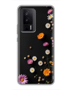 Чехол для Xiaomi POCO F5 Pro с картинкой «Цветочная композиция» Чехол для Xiaomi POCO F5 Pro с картинкой «Цветочная композиция»
