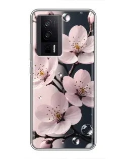 Чехол для Xiaomi POCO F5 Pro с картинкой «Нежная сакура и капли» Чехол для Xiaomi POCO F5 Pro с картинкой «Нежная сакура и капли»