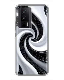 Чехол для Xiaomi POCO F5 Pro с картинкой «Черно-белая спираль» Чехол для Xiaomi POCO F5 Pro с картинкой «Черно-белая спираль»