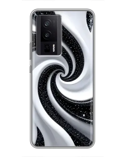 Чехол для Xiaomi POCO F5 Pro с картинкой «Черно-белая спираль» Чехол для Xiaomi POCO F5 Pro с картинкой «Черно-белая спираль»