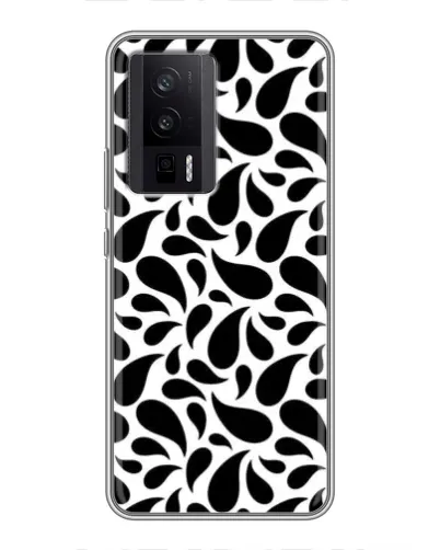 Чехол для Xiaomi POCO F5 Pro с картинкой «Контрастные черные капли» Чехол для Xiaomi POCO F5 Pro с картинкой «Контрастные черные капли»