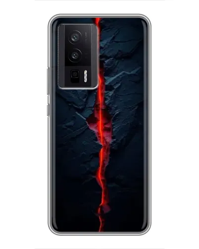 Чехол для Xiaomi POCO F5 Pro с картинкой «Kрасная лавовая трещина» Чехол для Xiaomi POCO F5 Pro с картинкой «Kрасная лавовая трещина»