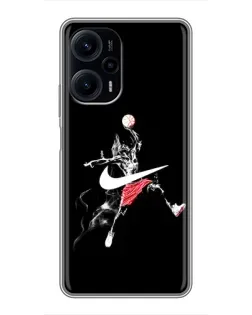 Чехол для Xiaomi POCO F5 с картинкой «Jordan Jumpman» Чехол для Xiaomi POCO F5 с картинкой «Jordan Jumpman»