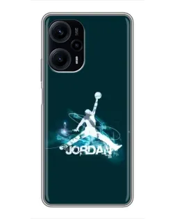 Чехол для Xiaomi POCO F5 с картинкой «Jordan Blue Fire» Чехол для Xiaomi POCO F5 с картинкой «Jordan Blue Fire»