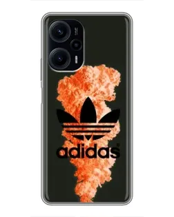 Чехол для Xiaomi POCO F5 с картинкой «Оранжевый дым Adidas» Чехол для Xiaomi POCO F5 с картинкой «Оранжевый дым Adidas»