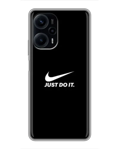Чехол для Xiaomi POCO F5 с картинкой «Минимализм от Nike»