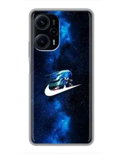 Чехол для Xiaomi POCO F5 с картинкой «Звездный путь Nike»