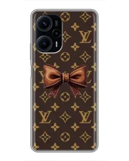 Чехол для Xiaomi POCO F5 с картинкой «LV с бантом»