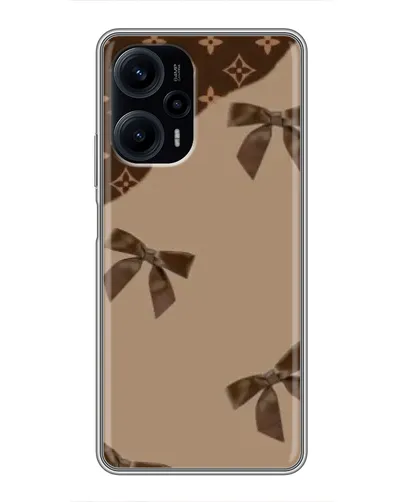 Чехол для Xiaomi POCO F5 с картинкой «LV — кофейный атлас» Чехол для Xiaomi POCO F5 с картинкой «LV — кофейный атлас»