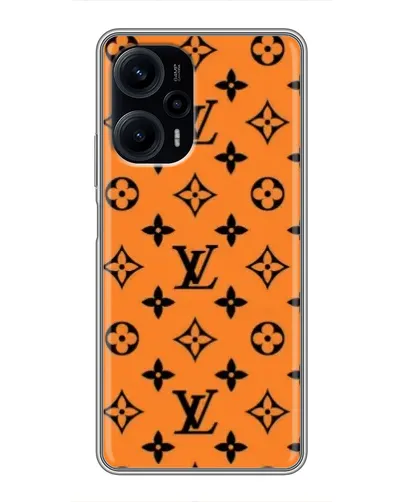Чехол для Xiaomi POCO F5 с картинкой «Оранжевый стиль LV» Чехол для Xiaomi POCO F5 с картинкой «Оранжевый стиль LV»
