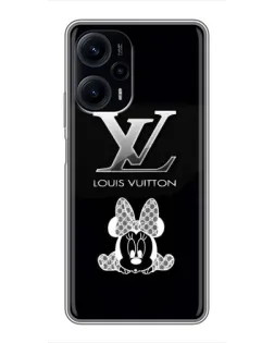 Чехол для Xiaomi POCO F5 с картинкой «LV и Минни Маус»