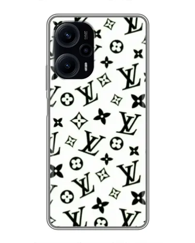 Чехол для Xiaomi POCO F5 с картинкой «Монохромный хаос LV» Чехол для Xiaomi POCO F5 с картинкой «Монохромный хаос LV»