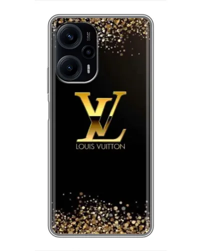 Чехол для Xiaomi POCO F5 с картинкой «LV — золотые искры» Чехол для Xiaomi POCO F5 с картинкой «LV — золотые искры»