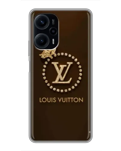 Чехол для Xiaomi POCO F5 с картинкой «LV — золотая печать» Чехол для Xiaomi POCO F5 с картинкой «LV — золотая печать»