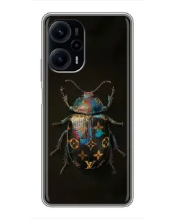 Чехол для Xiaomi POCO F5 с картинкой «LV — мраморный принт»