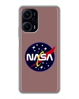Чехол для Xiaomi POCO F5 с картинкой «NASA — ретро космос» Чехол для Xiaomi POCO F5 с картинкой «NASA — ретро космос»
