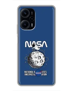 Чехол для Xiaomi POCO F5 с картинкой «NASA — лунная миссия» Чехол для Xiaomi POCO F5 с картинкой «NASA — лунная миссия»