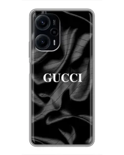 Чехол для Xiaomi POCO F5 с картинкой «Gucci — шелковые волны» Чехол для Xiaomi POCO F5 с картинкой «Gucci — шелковые волны»