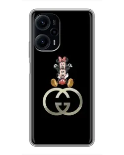 Чехол для Xiaomi POCO F5 с картинкой «Минни Маус на лого» Чехол для Xiaomi POCO F5 с картинкой «Минни Маус на лого»