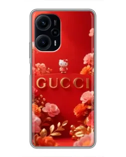 Чехол для Xiaomi POCO F5 с картинкой «Gucci — золотой сад» Чехол для Xiaomi POCO F5 с картинкой «Gucci — золотой сад»