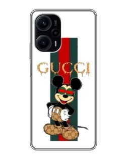 Чехол для Xiaomi POCO F5 с картинкой «Микки Маус Gucci — полосы» Чехол для Xiaomi POCO F5 с картинкой «Микки Маус Gucci — полосы»