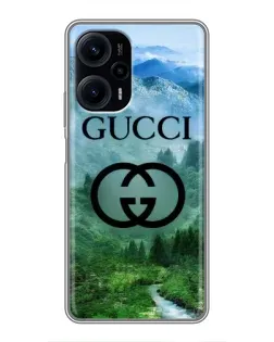 Чехол для Xiaomi POCO F5 с картинкой «Gucci — горный пейзаж» Чехол для Xiaomi POCO F5 с картинкой «Gucci — горный пейзаж»