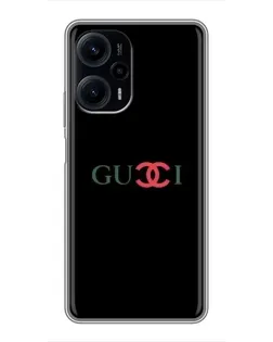 Чехол для Xiaomi POCO F5 с картинкой «Gucci — красный градиент» Чехол для Xiaomi POCO F5 с картинкой «Gucci — красный градиент»