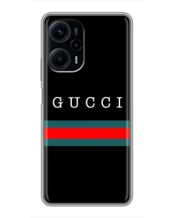 Чехол для Xiaomi POCO F5 с картинкой «Gucci — красный пояс» Чехол для Xiaomi POCO F5 с картинкой «Gucci — красный пояс»