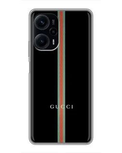 Чехол для Xiaomi POCO F5 с картинкой «Gucci — строгая линия» Чехол для Xiaomi POCO F5 с картинкой «Gucci — строгая линия»