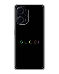 Чехол для Xiaomi POCO F5 с картинкой «Gucci — неоновый минимализм» Чехол для Xiaomi POCO F5 с картинкой «Gucci — неоновый минимализм»
