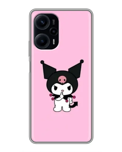 Чехол для Xiaomi POCO F5 с картинкой «Kuromi — розовая нежность»