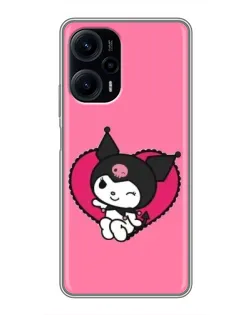 Чехол для Xiaomi POCO F5 с картинкой «Kuromi — любовь в сердце» Чехол для Xiaomi POCO F5 с картинкой «Kuromi — любовь в сердце»
