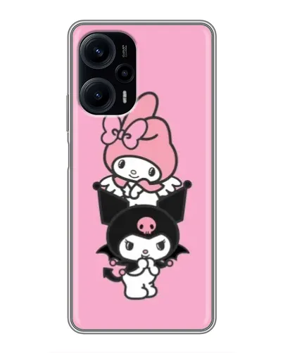 Чехол для Xiaomi POCO F5 с картинкой «My Melody и Kuromi»