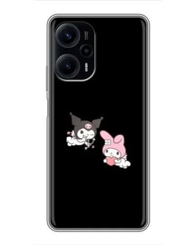 Чехол для Xiaomi POCO F5 с картинкой «My Melody и Kuromi»