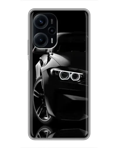 Чехол для Xiaomi POCO F5 с картинкой «Черная BMW — профиль» Чехол для Xiaomi POCO F5 с картинкой «Черная BMW — профиль»