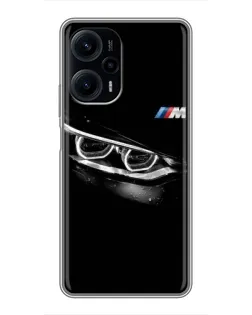 Чехол для Xiaomi POCO F5 с картинкой «BMW — взгляд тигра»